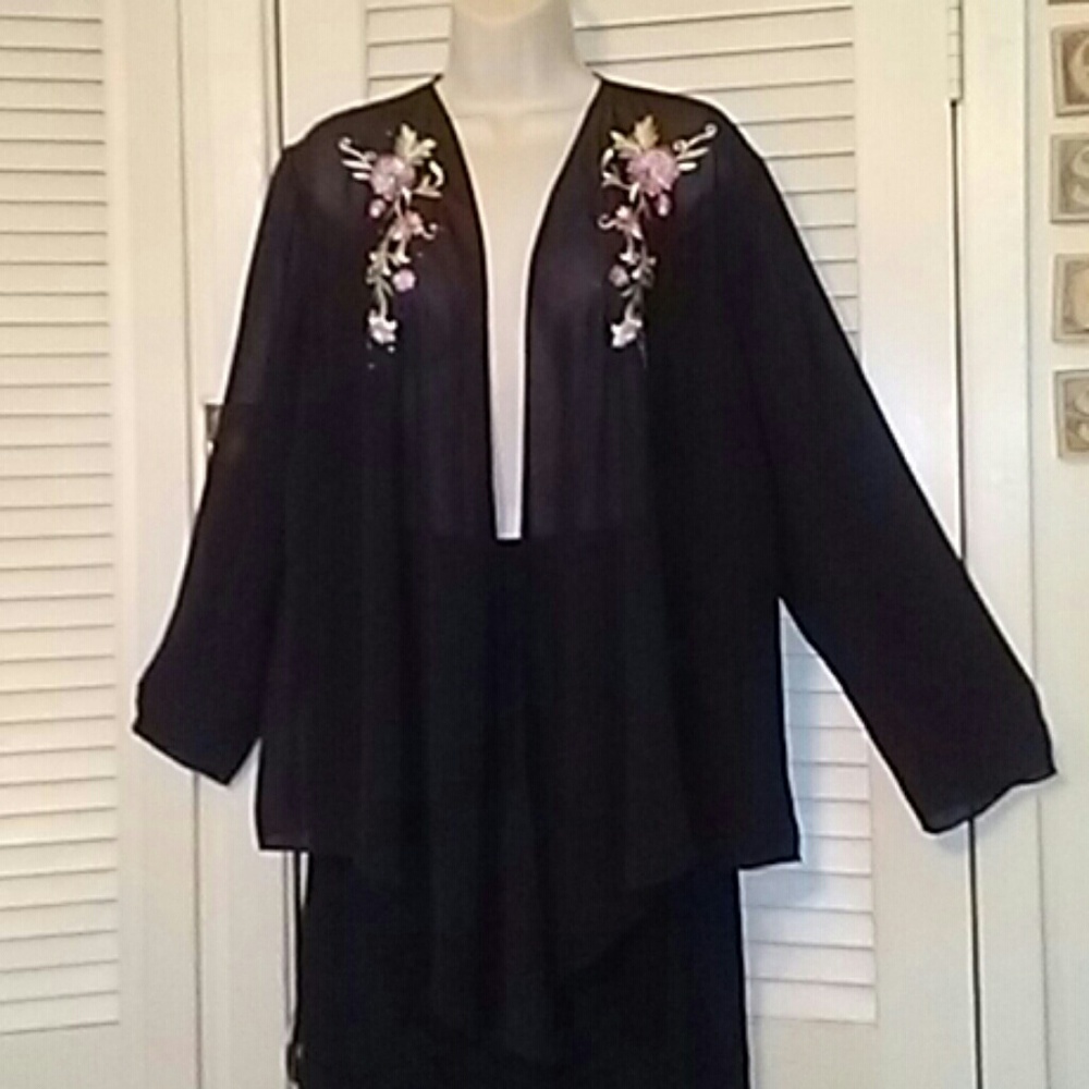 SIZE 14W S.L. FASHIONS WOMAN THROW ON